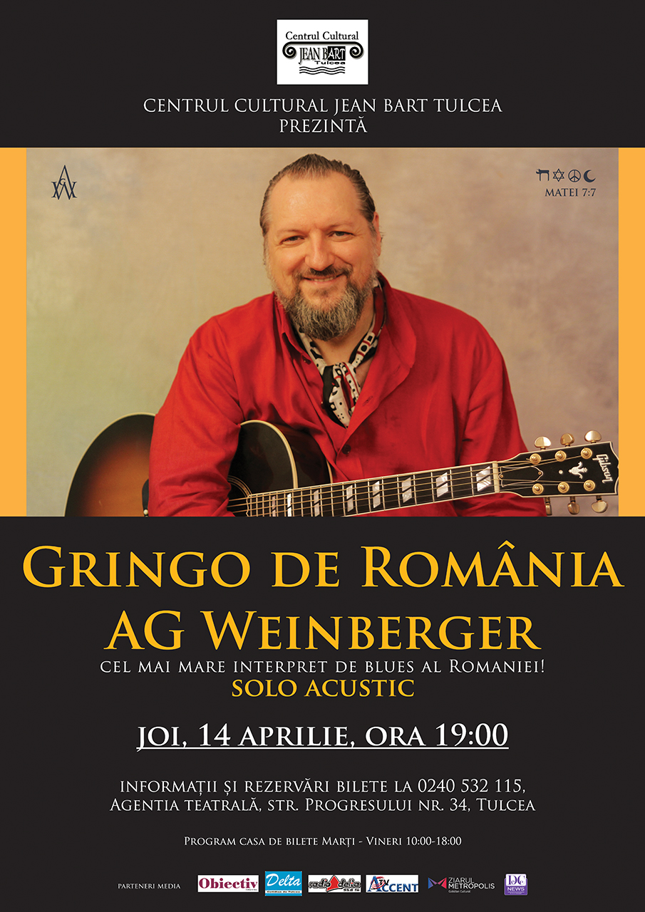 AG WEINBERGER – Mr. Blues al României la Centrul Cultural ”Jean Bart” Tulcea
