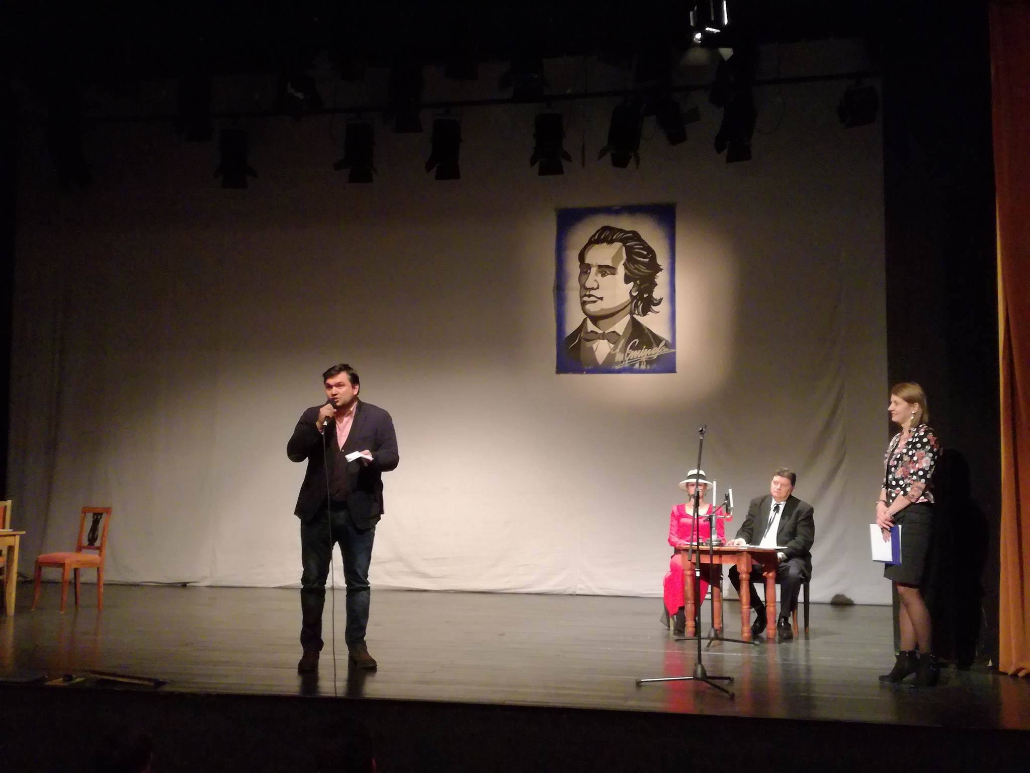 Spectacol in memoriam Mihai Eminescu, la Teatrul „Jean Bart”