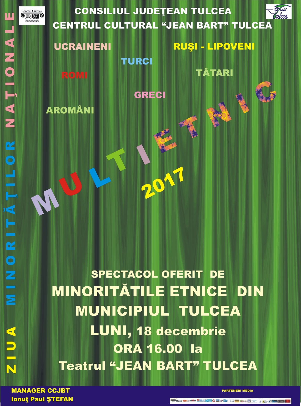 Multietnic 2017 la Centrul Cultural „Jean Bart” Tulcea