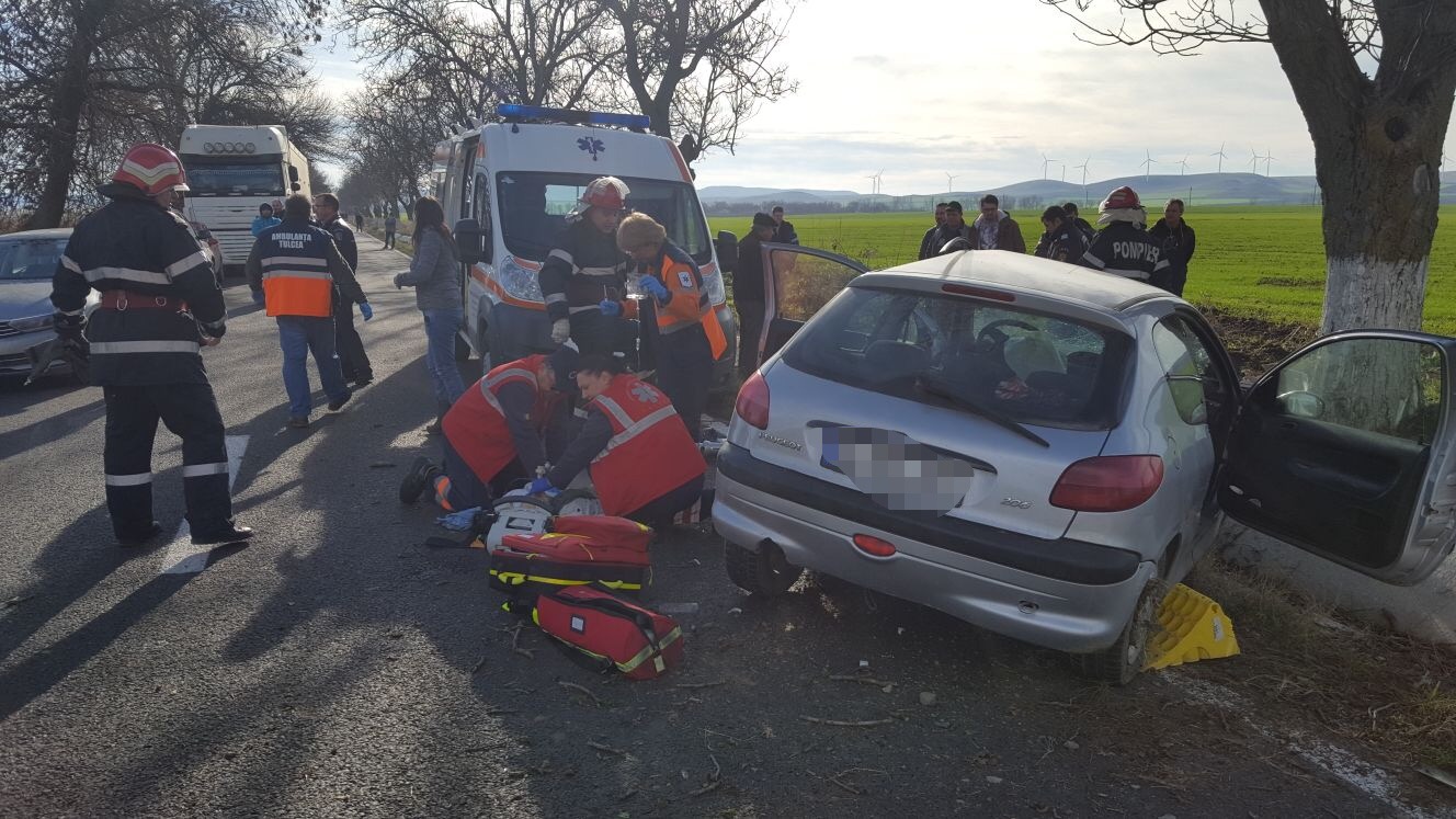 Update: O persoană a decedat.Accident cu două victime între Babadag si Kogalniceanu!