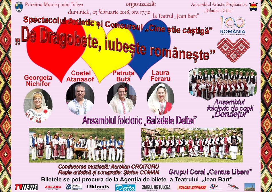 „Baladele Deltei”, spectacol „De Dragobete, iubește românește”