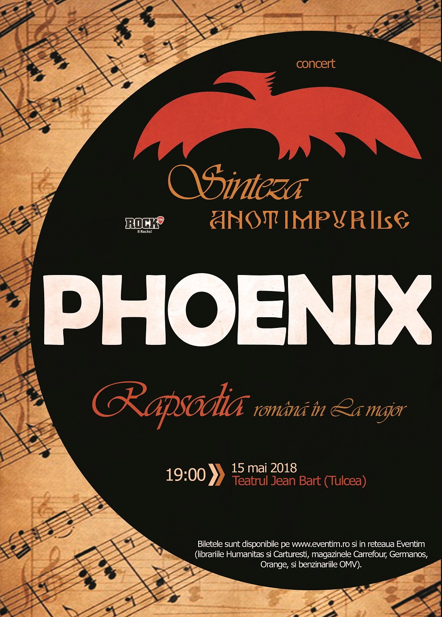 Phoenix „Sinteza – Rapsodia” în 15 mai la Teatrul Jean Bart