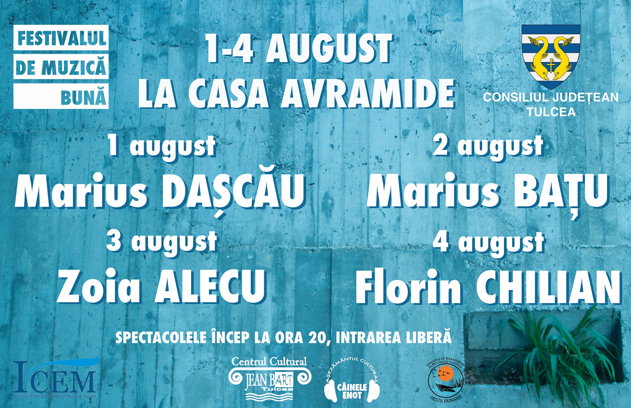 August, lună plină de evenimente în Tulcea și în Delta Dunării
