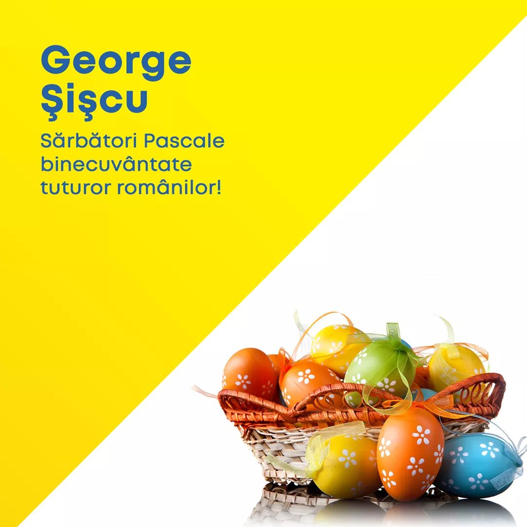 Paște fericit vă urează deputatul PNL George Șișcu