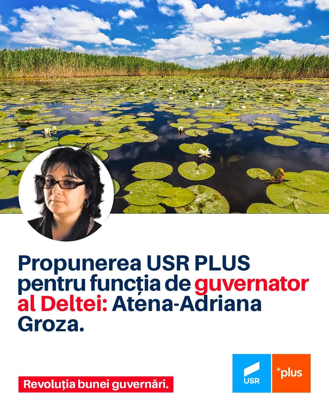 Atena-Adriana Groza, de la un ONG din București, este noul guvernator al Deltei!