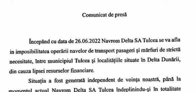 Navrom amenință: Banii sau…se schimbă viața oamenilor din Deltă!