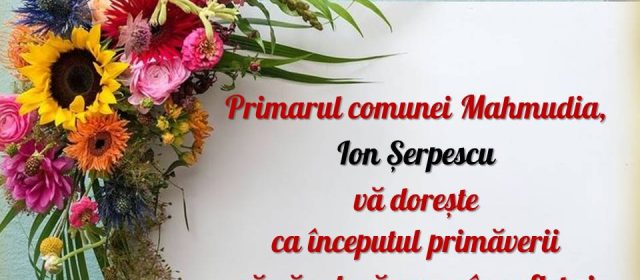 Mesajul primarului comunei Mahmudia, Ion Șerpescu