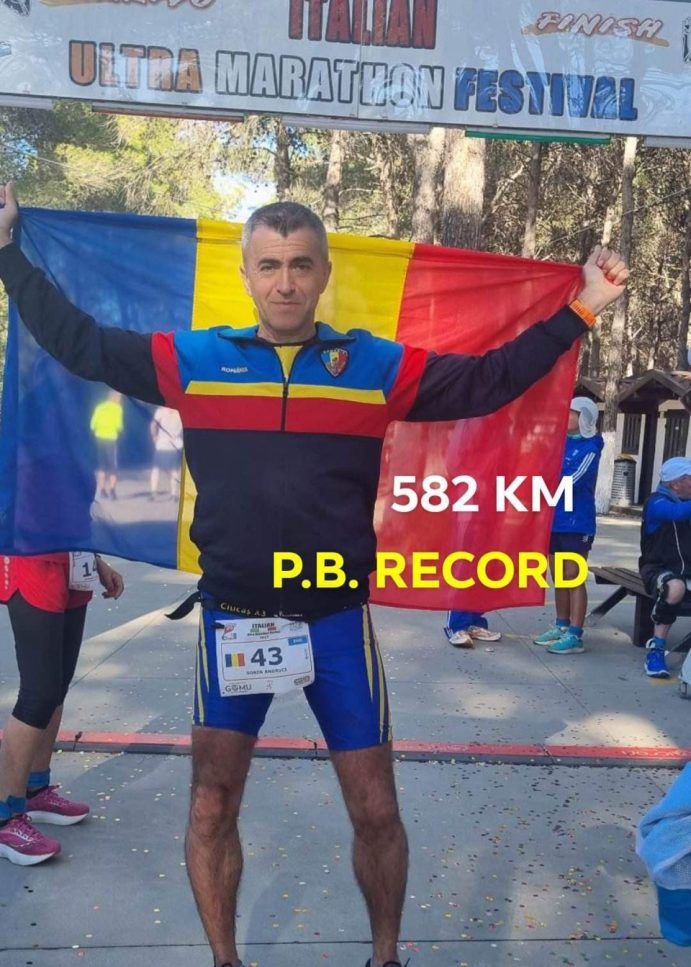 Locul 5 la categorie pentru jandarmul tulcean  Sorin Andrici la Campionatul Mondial de Ultramaraton 6 zile din Italia