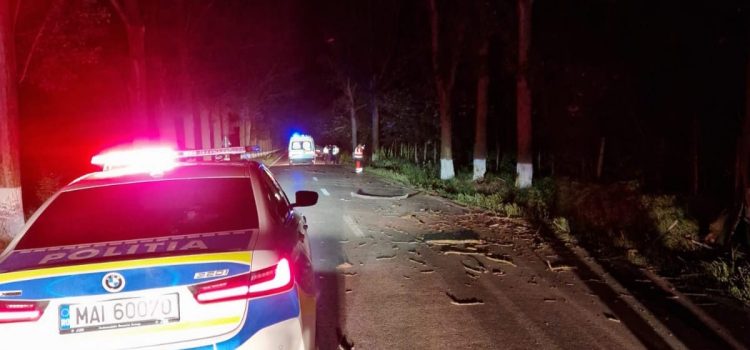 Un șofer în vârstă de 21 de ani a decedat pe  drumul Tulcea-Agighiol,după ce a intrat cu mașina într-un copac!