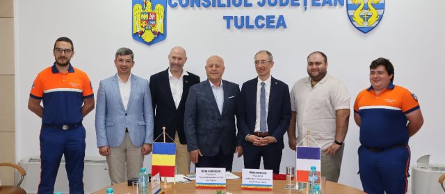 Conducerea Federației Naționale a Protecției Civile Franceze, în vizită de lucru la Tulcea