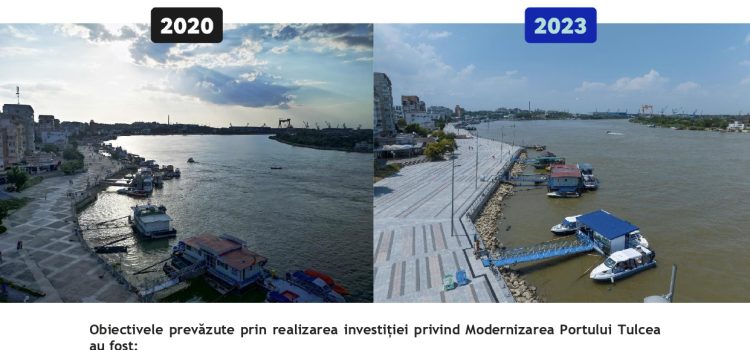 Comunicat de presă : MODERNIZAREA PORTULUI TULCEA – DE LA MM 38+1530 – LA MM 38+800