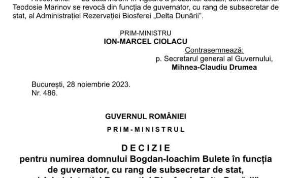 ARBDD are un nou guvernator:Bogdan Bulete