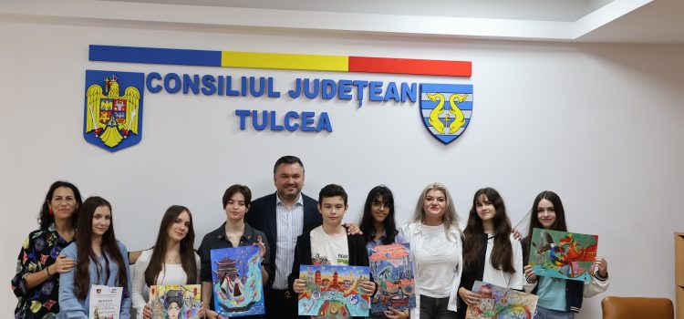 Cele mai frumoase lucrări înscrise la concursul „Tulcea – Suzhou, Drumul Prieteniei“, premiate de Consiliul Județean Tulcea