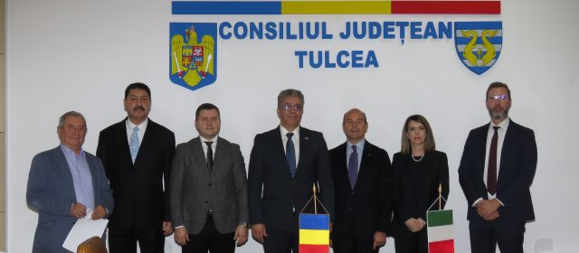 E.S. Alfredo Maria Durante Mangoni, ambasadorul Italiei în România, în vizită oficială la Tulcea