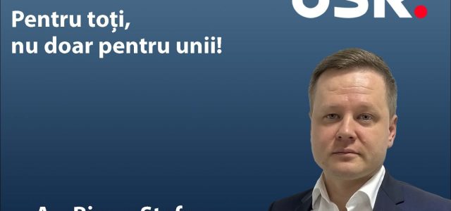 Avocatul Ștefan Bicov, candidat USR pentru Senat: „O Românie pentru toți, nu doar pentru unii!”