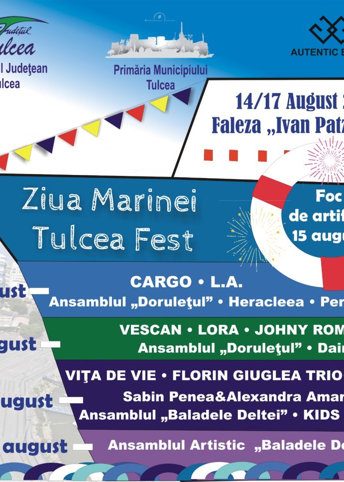 Program: Ziua Marinei – Tulcea Fest, pe Faleza Ivan Patzaichin