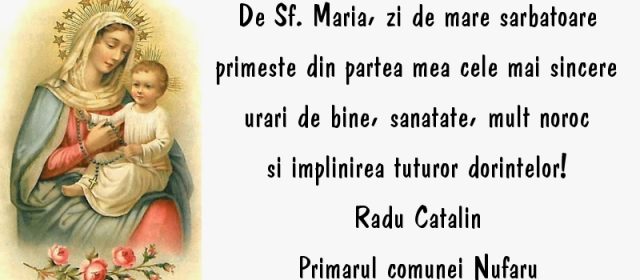 Mesajul primarului comunei Nufăru, Radu Catalin
