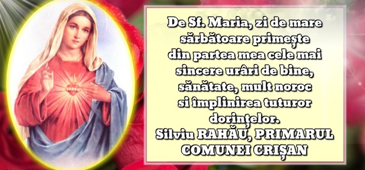 Mesajul primarului comunei Crișan, Silviu Rahău