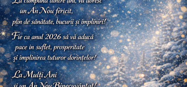 Primarul Ion Șerpescu: La mulți ani, Mahmudia! La mulți ani, 2026!