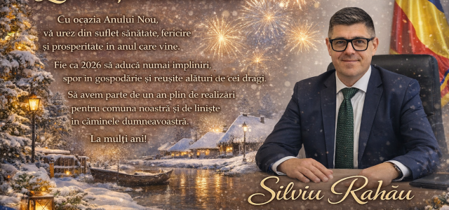 Silviu Rahău, primarul Comunei Crișan:” La mulți ani!”