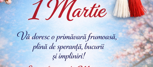 La mulți ani și o primăvară frumoasă vă urează președintele Consiliului Județean Tulcea, Horia Teodorescu