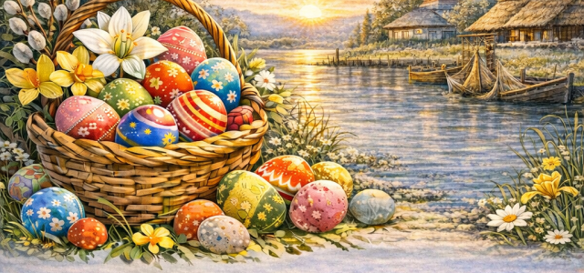 „Paște fericit” vă urează Eugen Ion, primarul comunei Jurilovca