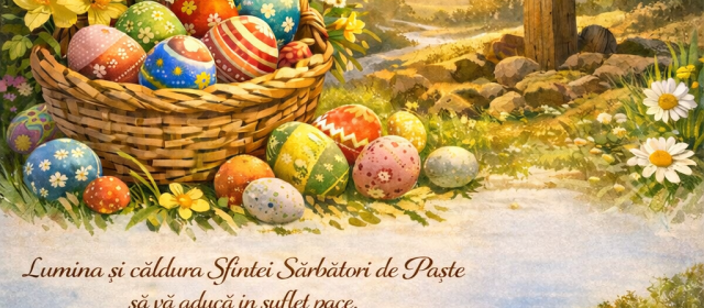 „Paște fericit” vă urează Ion Șerpescu, primarul comunei Mahmudia