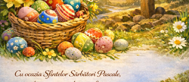 „Paște fericit” vă urează Alexandru Ignat, primarul comunei Murighiol