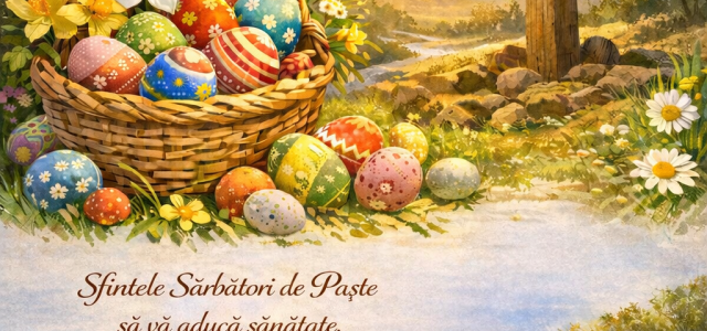 „Paște fericit” vă urează Cătălin Radu, primarul comunei Nufăru