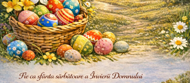 „Paște fericit” vă urează Laurențiu Ciobanu, primarul comunei Topolog