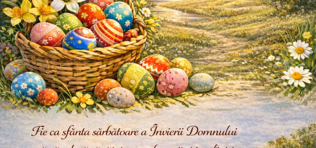 „Paște fericit” vă urează Laurențiu Ciobanu, primarul comunei Topolog