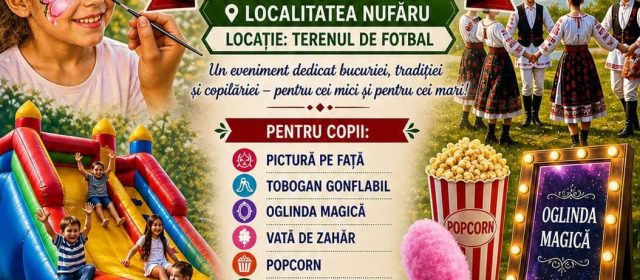 Primăria Comunei Nufăru și Consiliul local Nufaru vă invită cu drag la Rusalii în lumea Copilăriei!