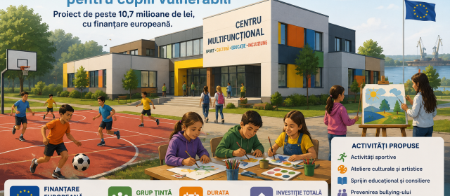 Tulcea pregătește un centru multifuncțional pentru copiii vulnerabili. Proiect de peste 10,7 milioane de lei, cu finanțare europeană