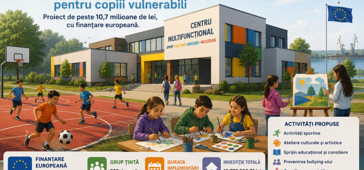 Tulcea pregătește un centru multifuncțional pentru copiii vulnerabili. Proiect de peste 10,7 milioane de lei, cu finanțare europeană