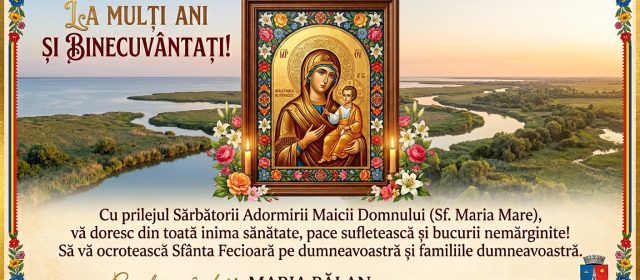 MESAJUL PRIMARULUI ORAȘULUI SULINA, MARIA BĂLAN