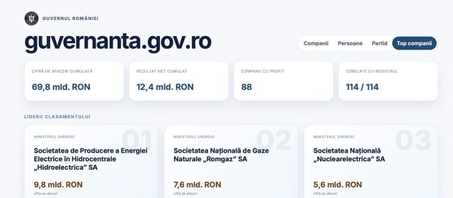 Deputatul PSD de Tulcea, Sergiu Mircea Constantinescu, critică platforma guvernanta.gov.ro: „O centralizare nu este o reformă a companiilor de stat”