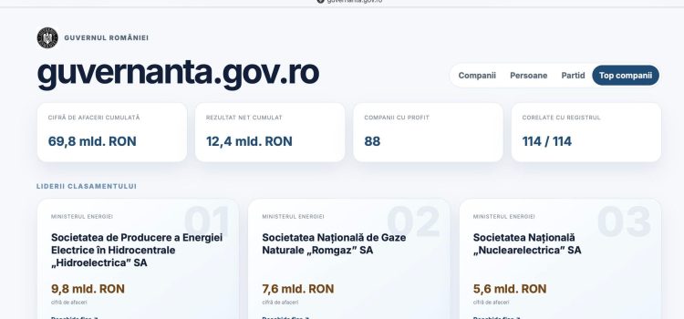 Deputatul PSD de Tulcea, Sergiu Mircea Constantinescu, critică platforma guvernanta.gov.ro: „O centralizare nu este o reformă a companiilor de stat”