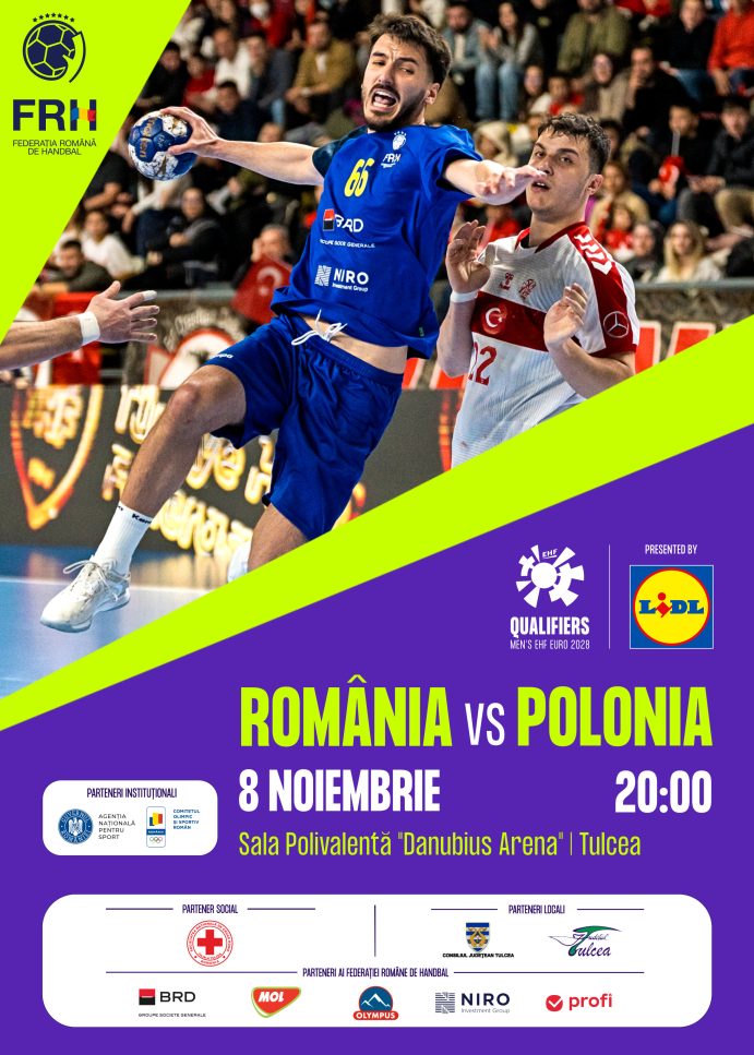 România – Polonia, la Danubius Arena Tulcea.Handbal și solidaritate pentru Radu